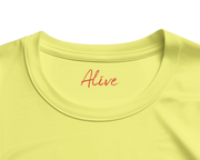 Alive - "Moving Smiles" T-shirt Light Yellow XS 2