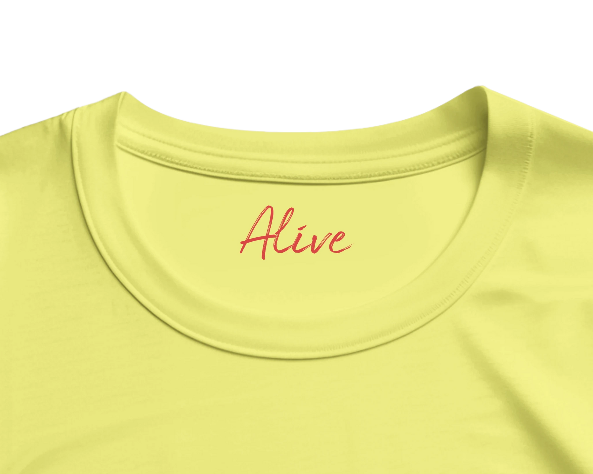 Alive - "Moving Smiles" T-shirt Light Yellow XS 20