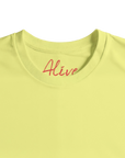 Alive - "Moving Smiles" T-shirt Light Yellow XS 71