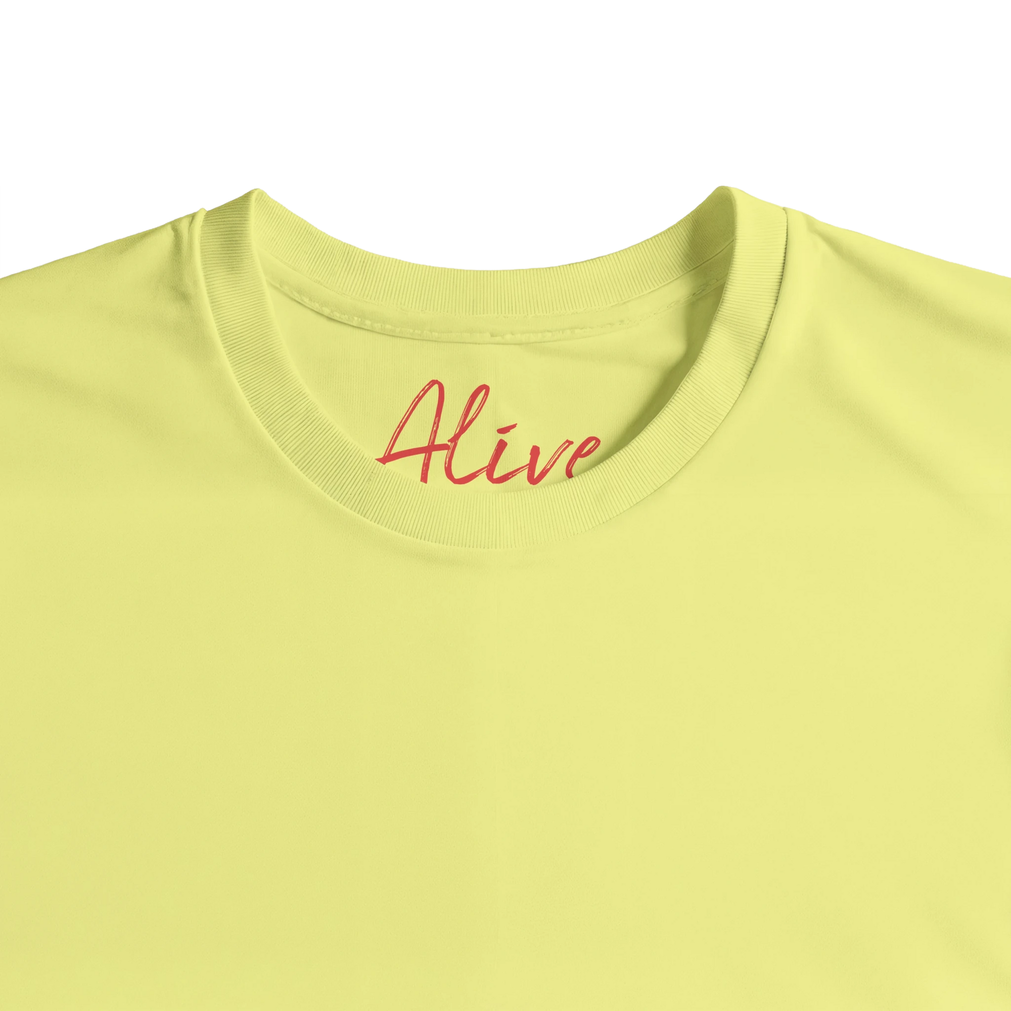 Alive - "Moving Smiles" T-shirt Light Yellow XS 71
