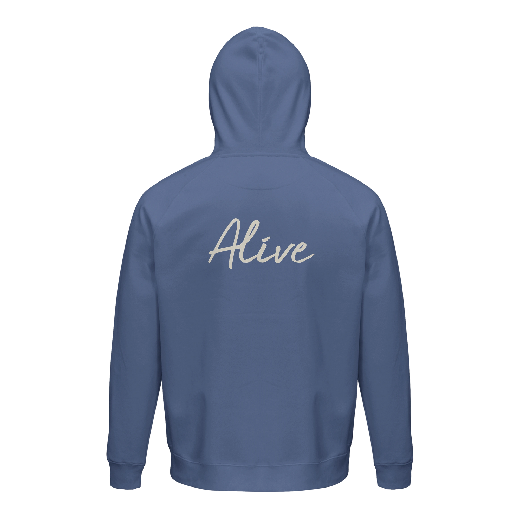 Alive - "Moving Smiles" Hoodie Blue 2