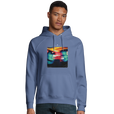 Alive - "Moving Smiles" Hoodie Blue 3