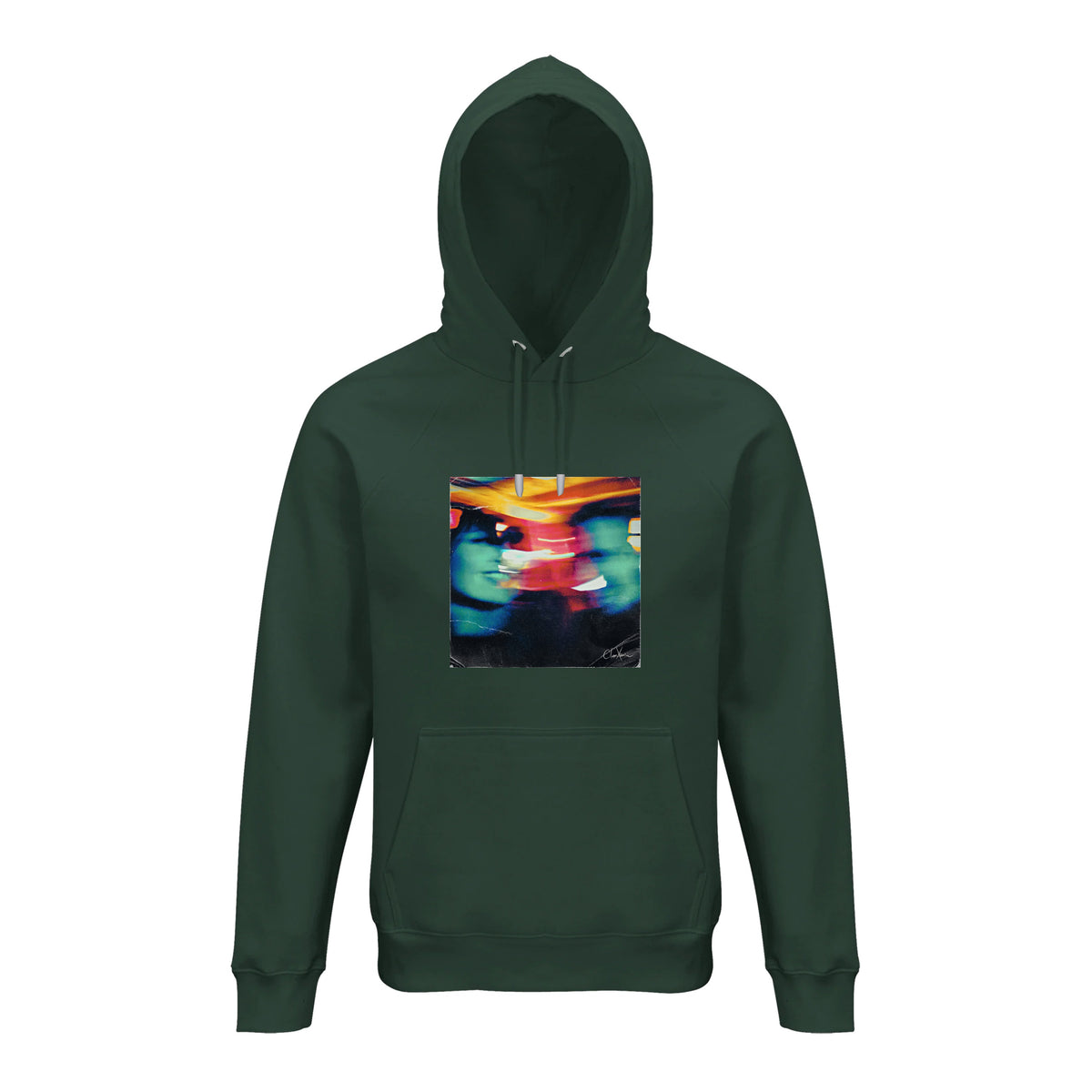 Alive - "Moving Smiles" Hoodie Bottle Green 1