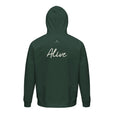 Alive - "Moving Smiles" Hoodie Bottle Green 2
