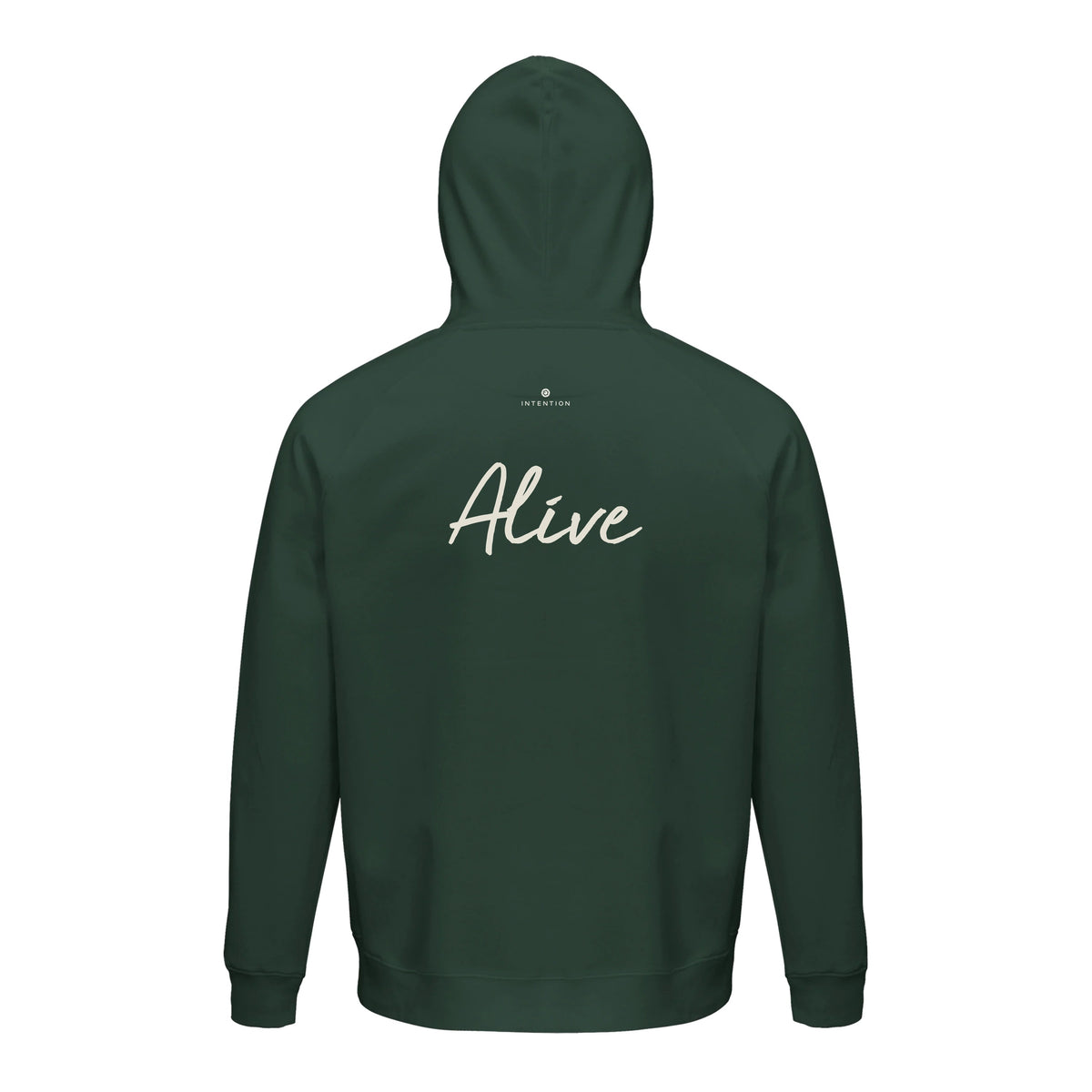 Alive - "Moving Smiles" Hoodie Bottle Green 2