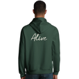 Alive - "Moving Smiles" Hoodie Bottle Green 4