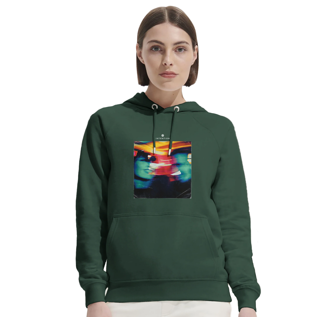 Alive - "Moving Smiles" Hoodie Bottle Green 5