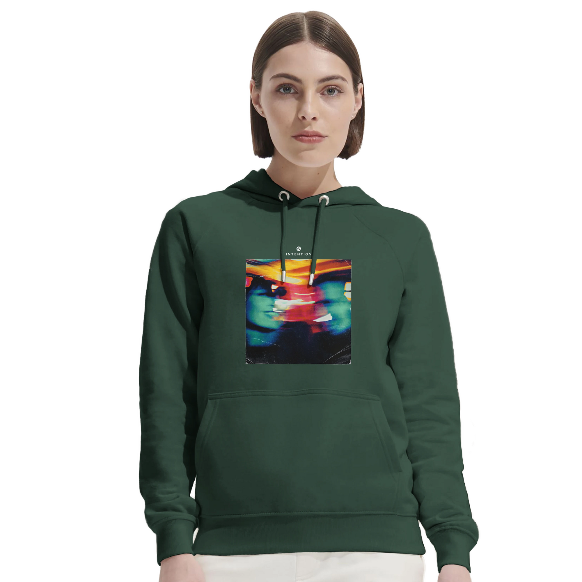 Alive - "Moving Smiles" Hoodie Bottle Green 5