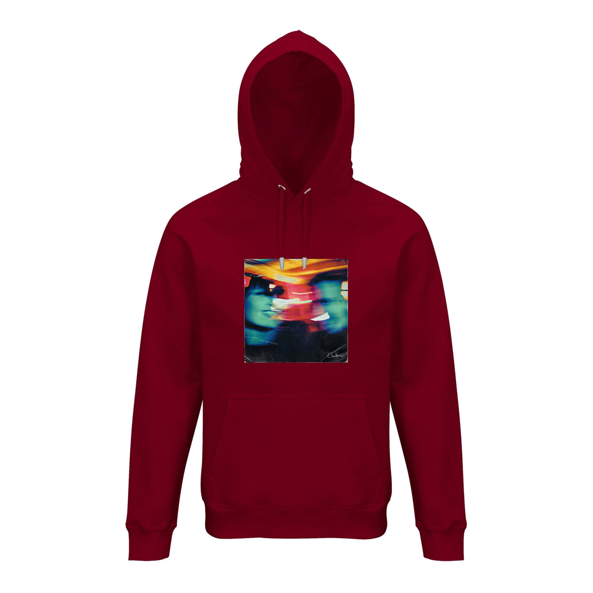 Alive - "Moving Smiles" Hoodie Burgundy 1