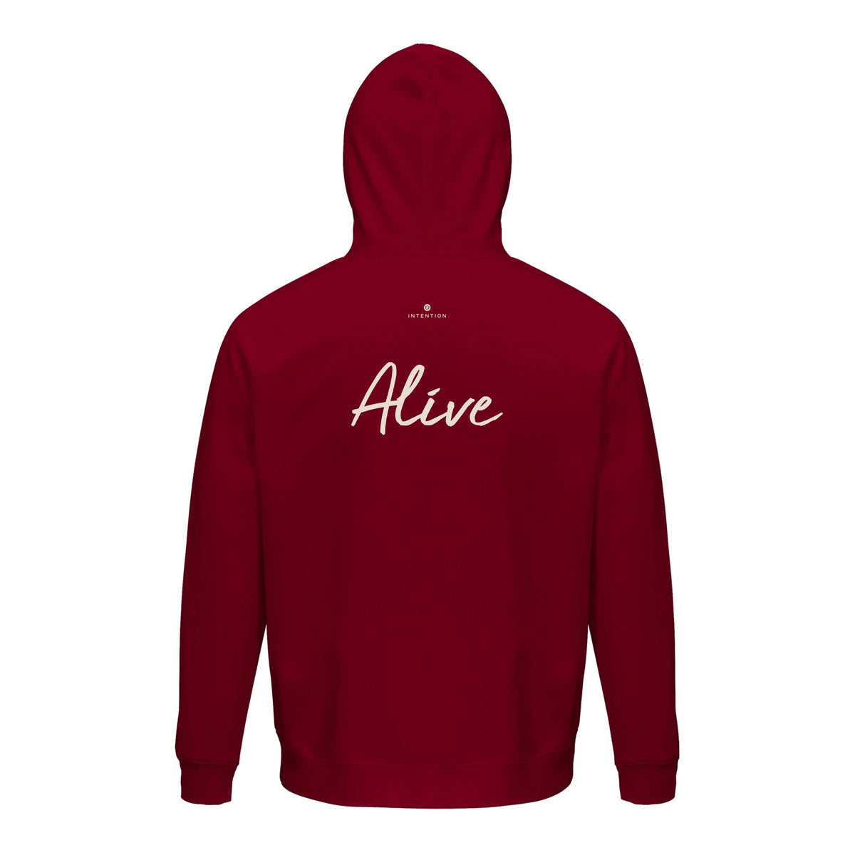 Alive - "Moving Smiles" Hoodie Burgundy 2