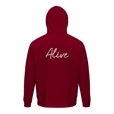 Alive - "Moving Smiles" Hoodie Burgundy 2