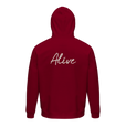 Alive - "Moving Smiles" Hoodie Burgundy 2