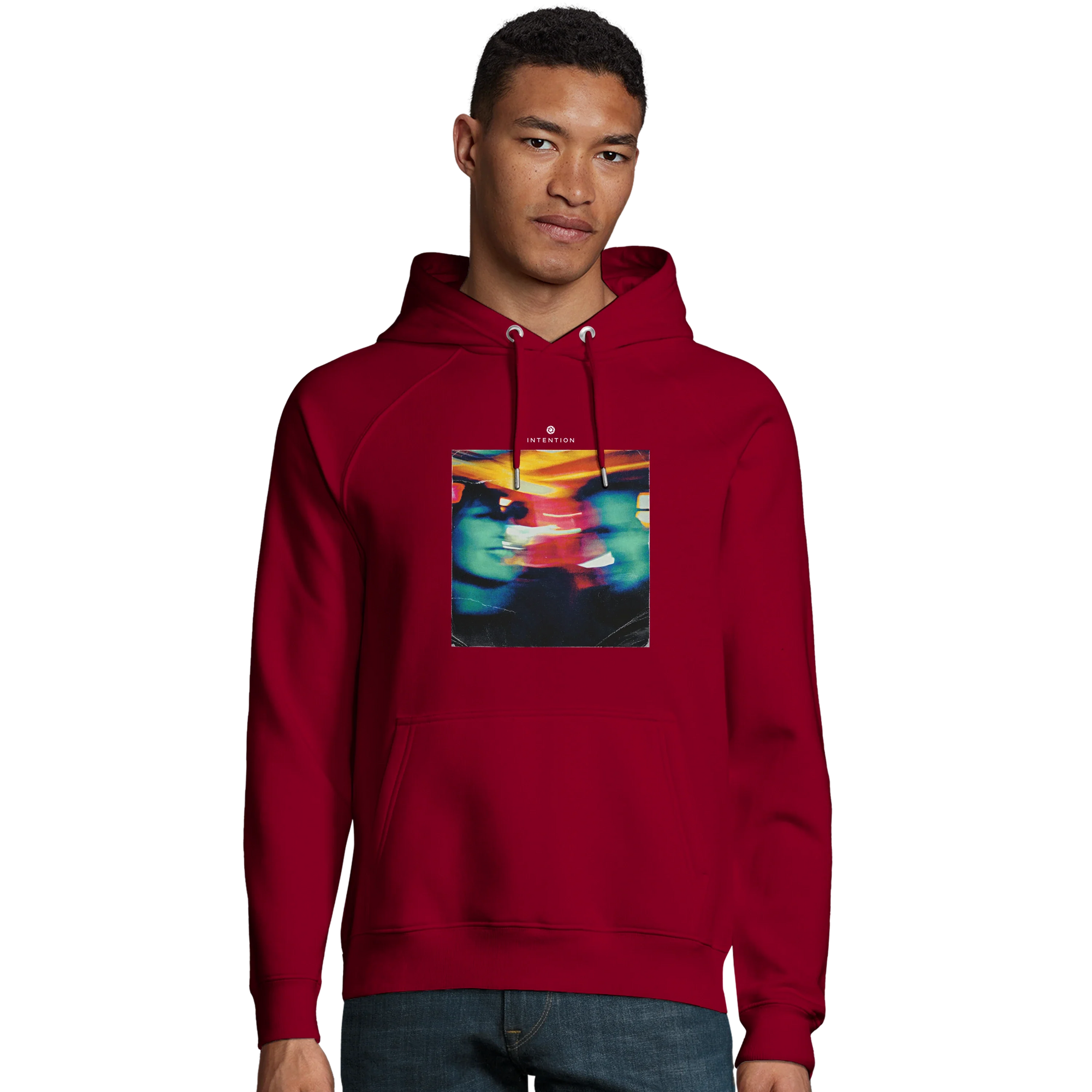 Alive - "Moving Smiles" Hoodie Burgundy 3