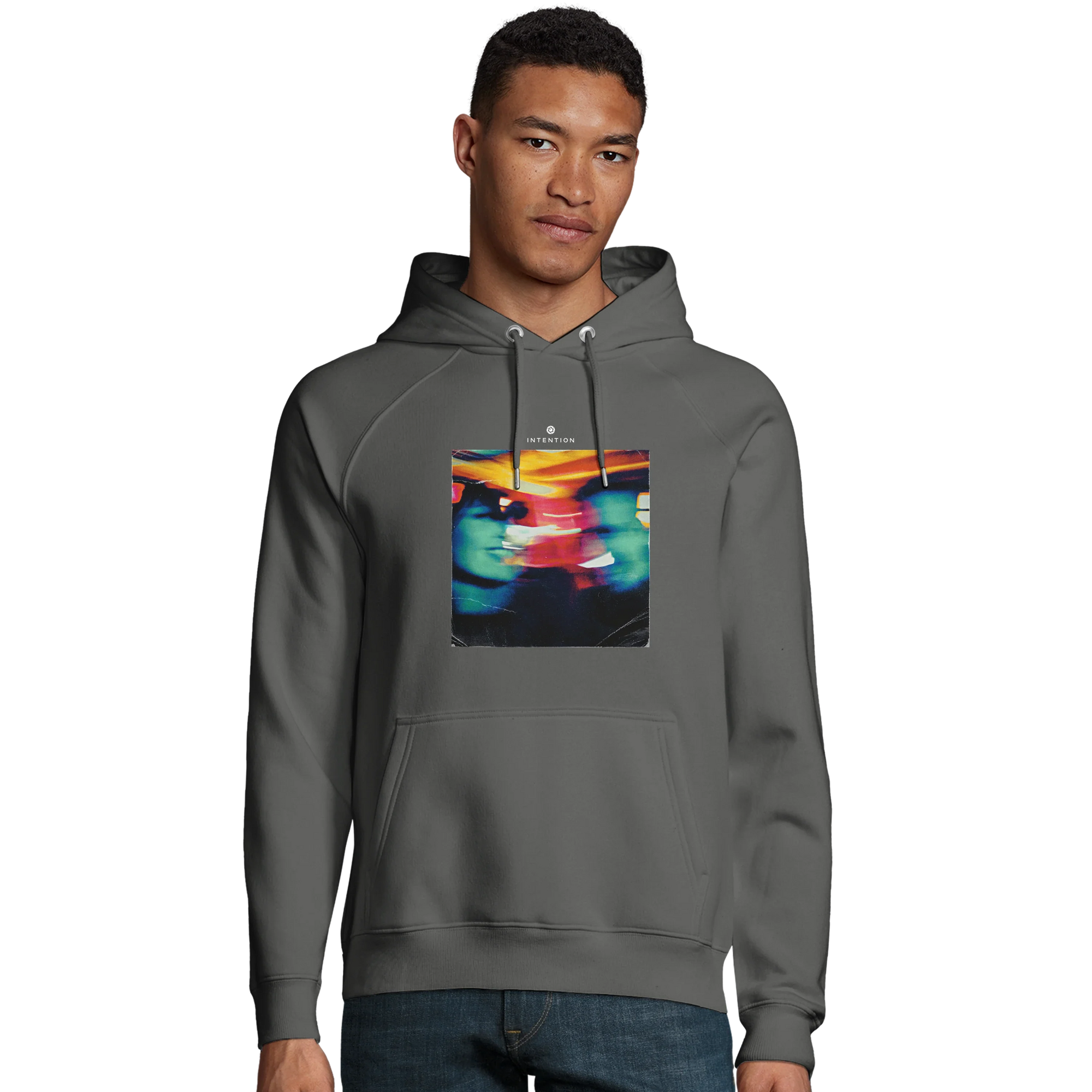 Alive - "Moving Smiles" Hoodie charcoal melange 3