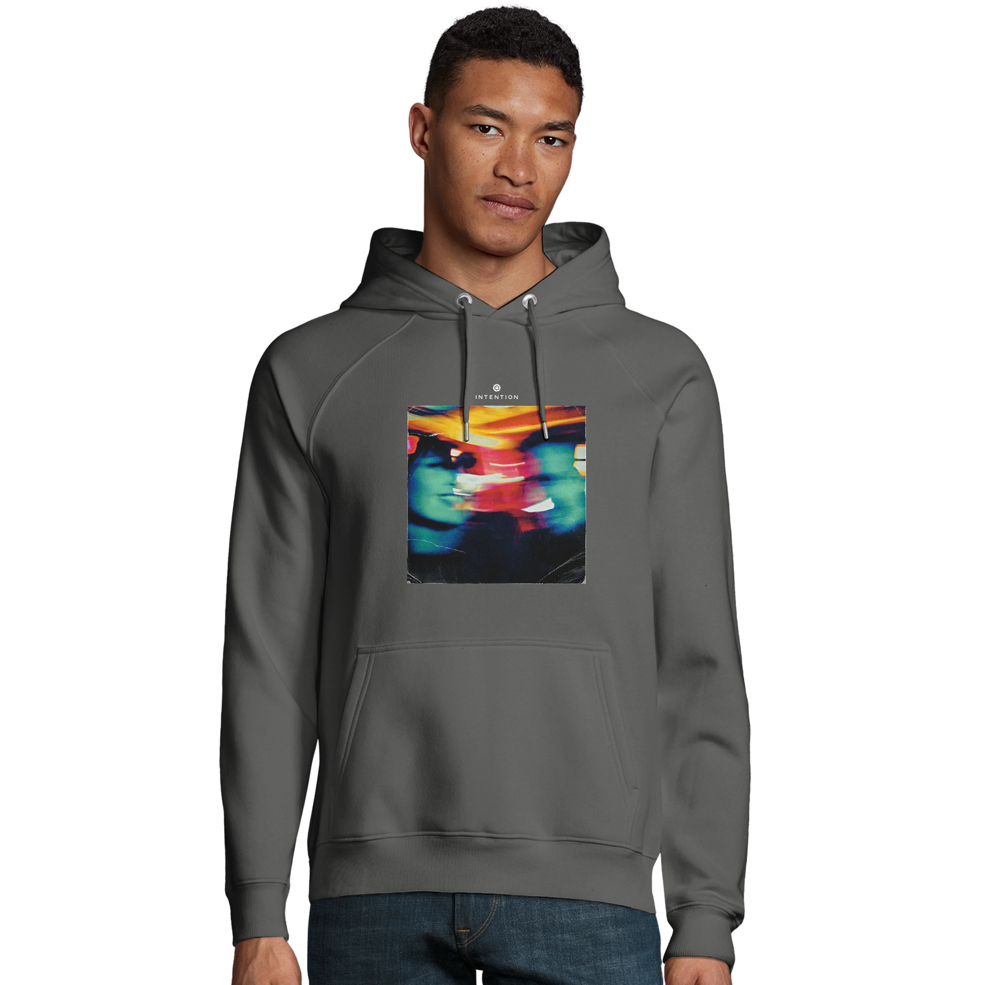 Alive - "Moving Smiles" Hoodie charcoal melange 3