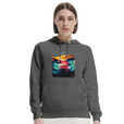 Alive - "Moving Smiles" Hoodie charcoal melange 5