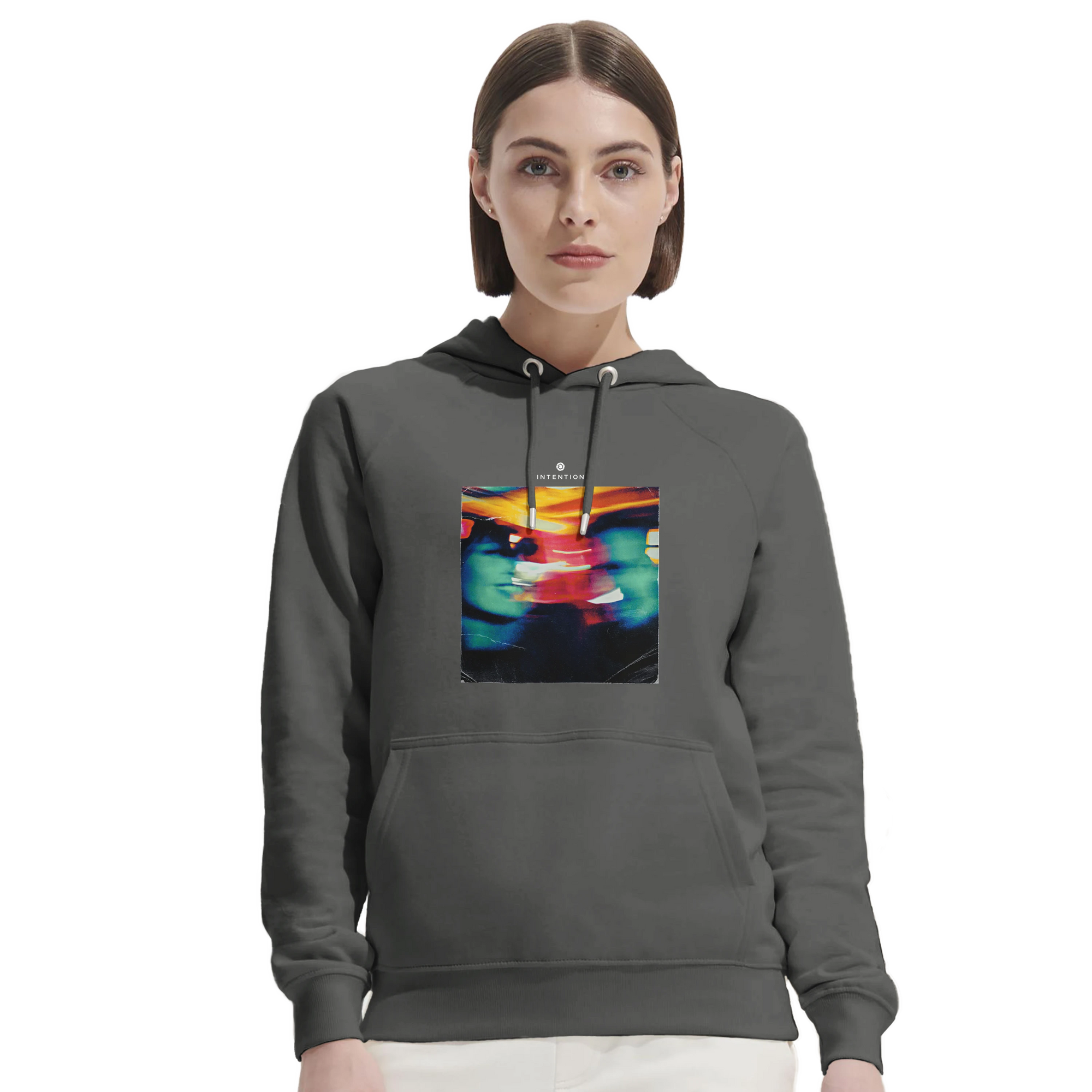 Alive - "Moving Smiles" Hoodie charcoal melange 5