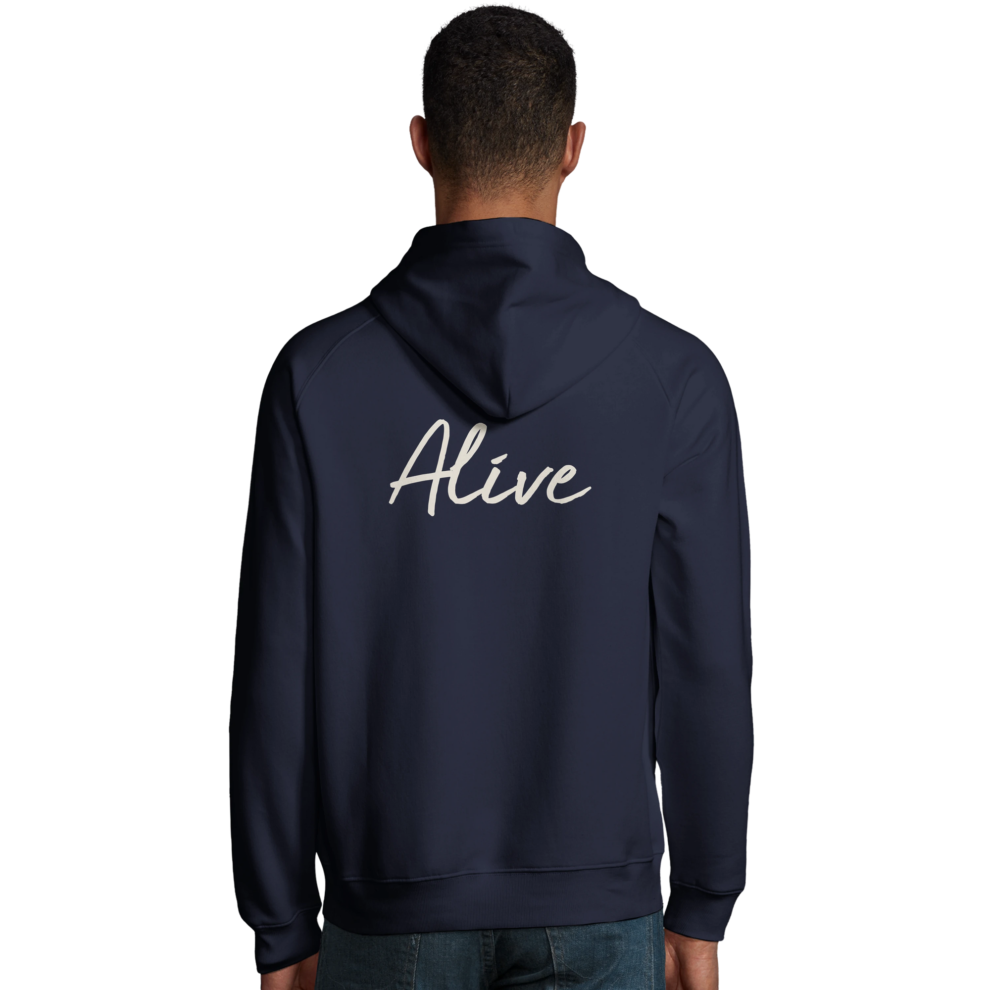 Alive - "Moving Smiles" Hoodie French Navy 4