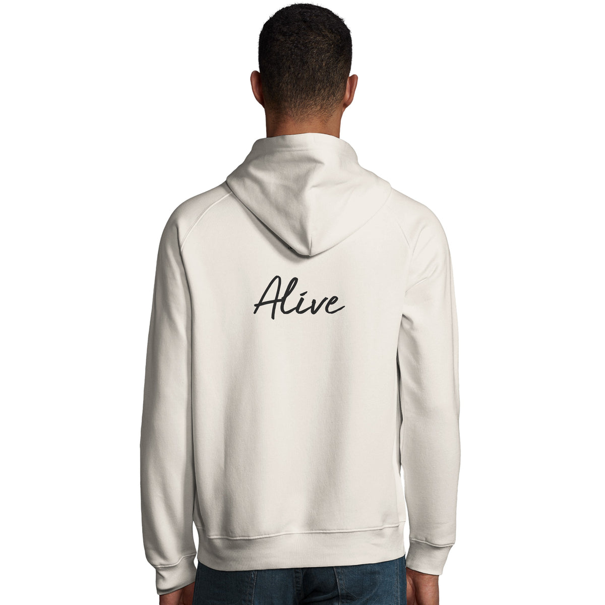 Alive - "Moving Smiles" Hoodie Off White 4