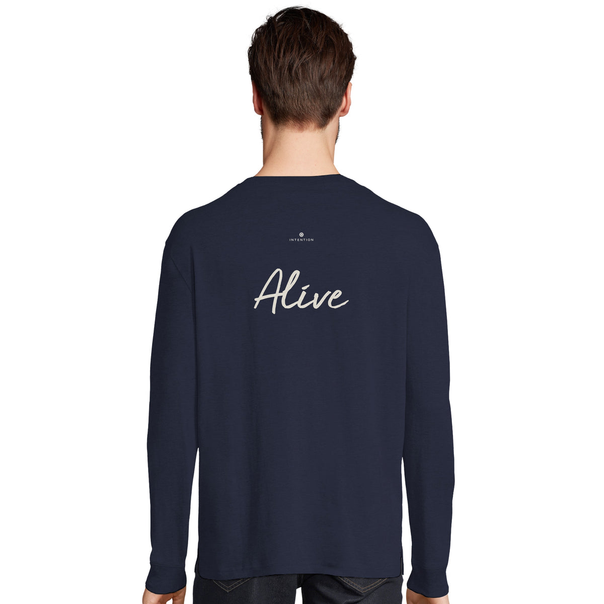 Alive - "Moving Smiles" Long sleeve French Navy 4