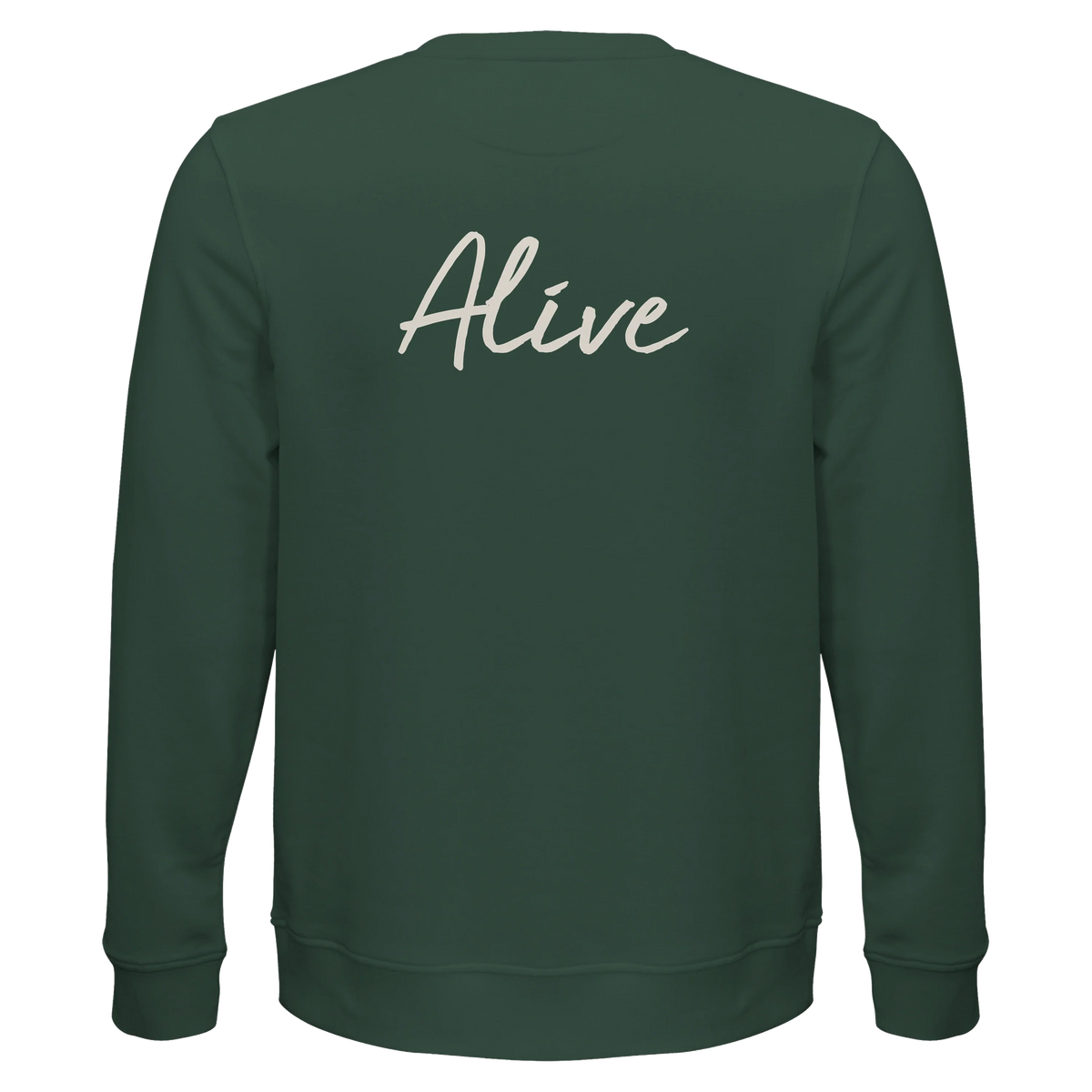 Alive - "Moving Smiles" Sweatshirt Bottle Green 2