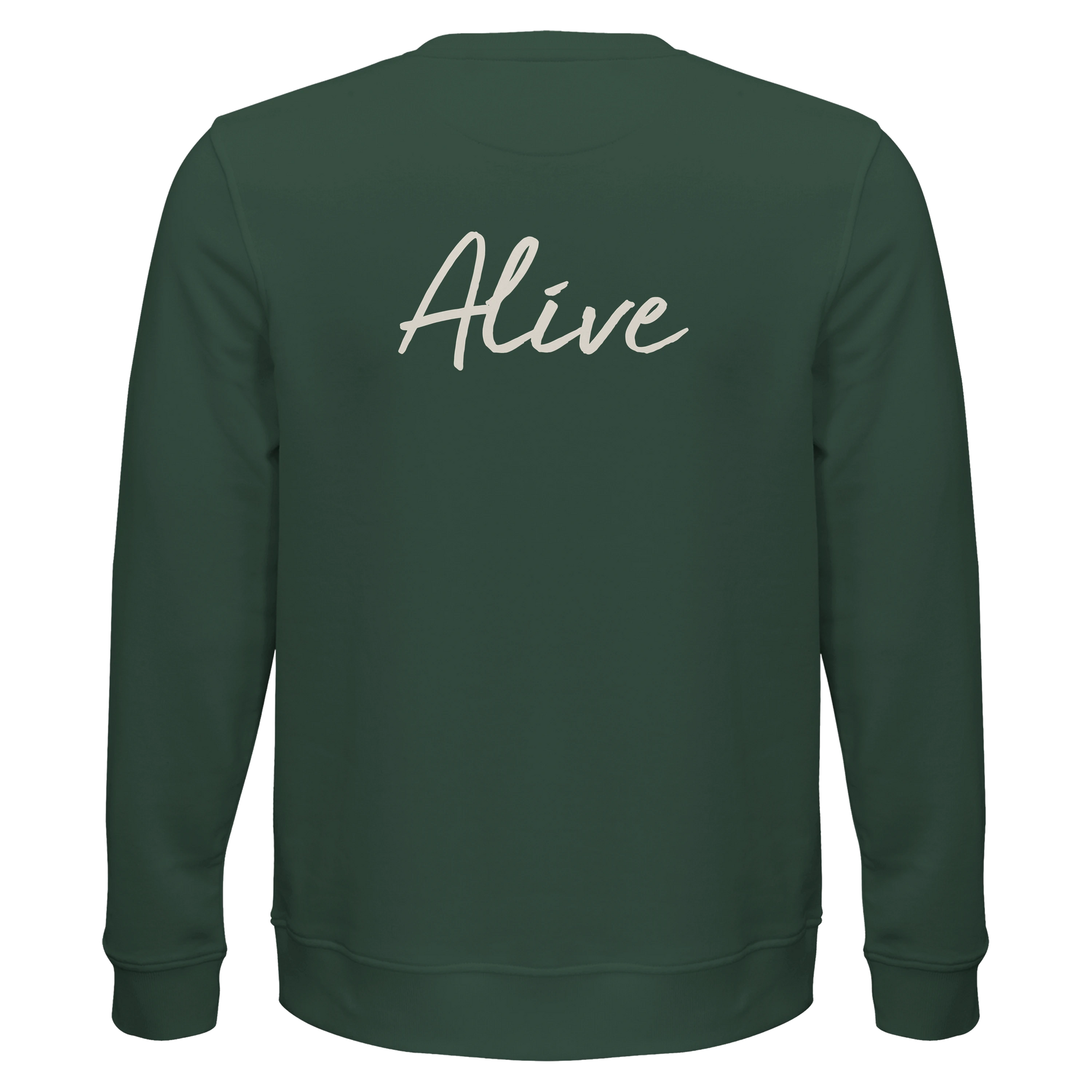 Alive - "Moving Smiles" Sweatshirt Bottle Green 2