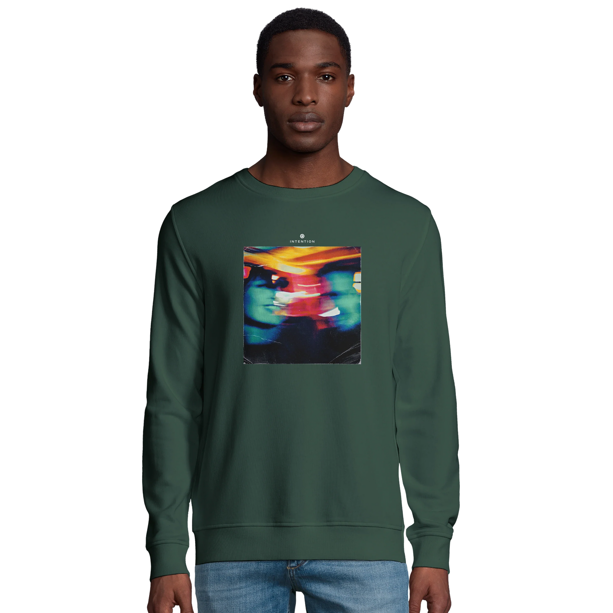 Alive - "Moving Smiles" Sweatshirt Bottle Green 3