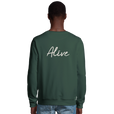 Alive - "Moving Smiles" Sweatshirt Bottle Green 4