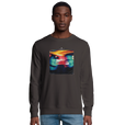 Alive - "Moving Smiles" Sweatshirt deep charcoal grey 3