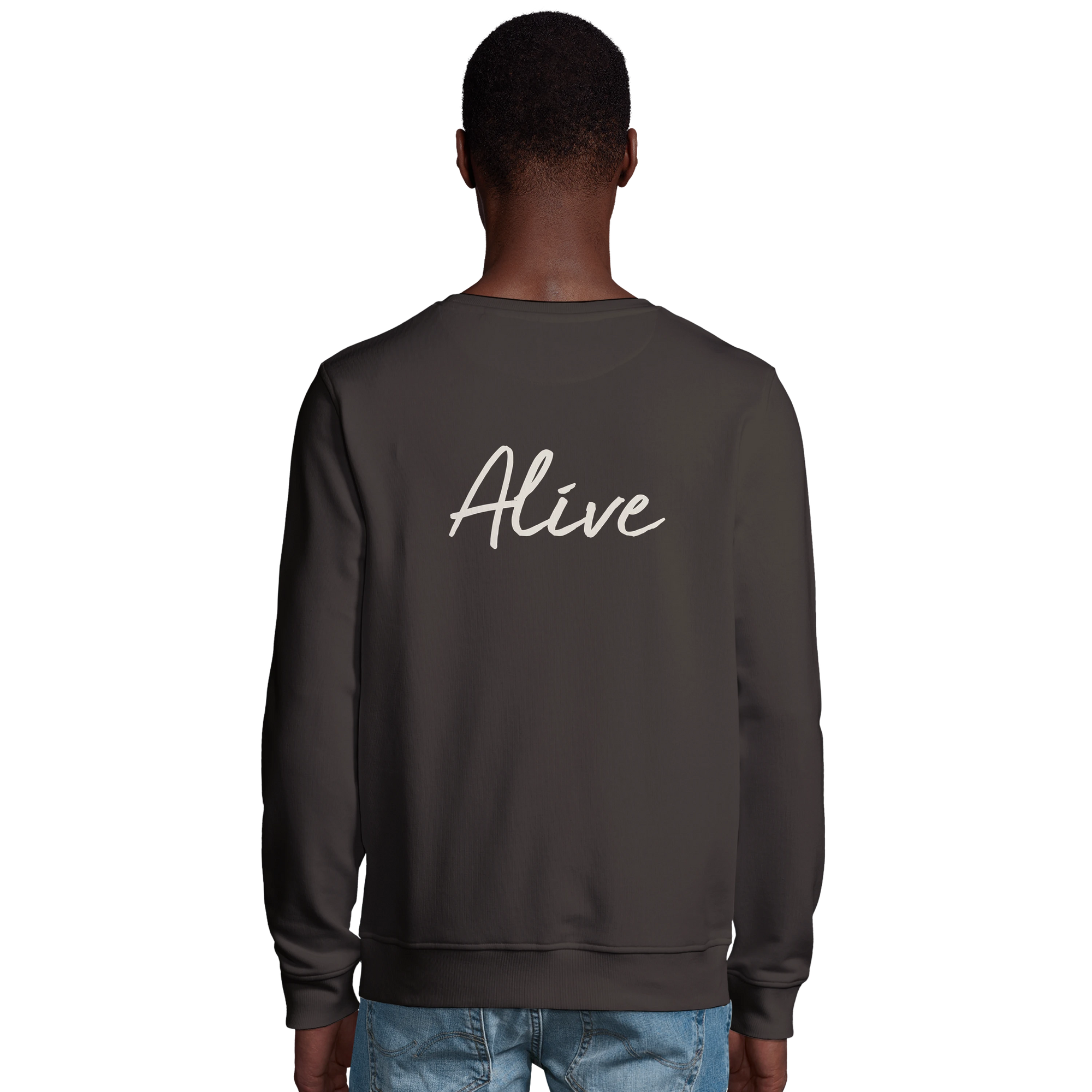 Alive - "Moving Smiles" Sweatshirt deep charcoal grey 4