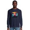 Alive - "Moving Smiles" Sweatshirt French Navy 3