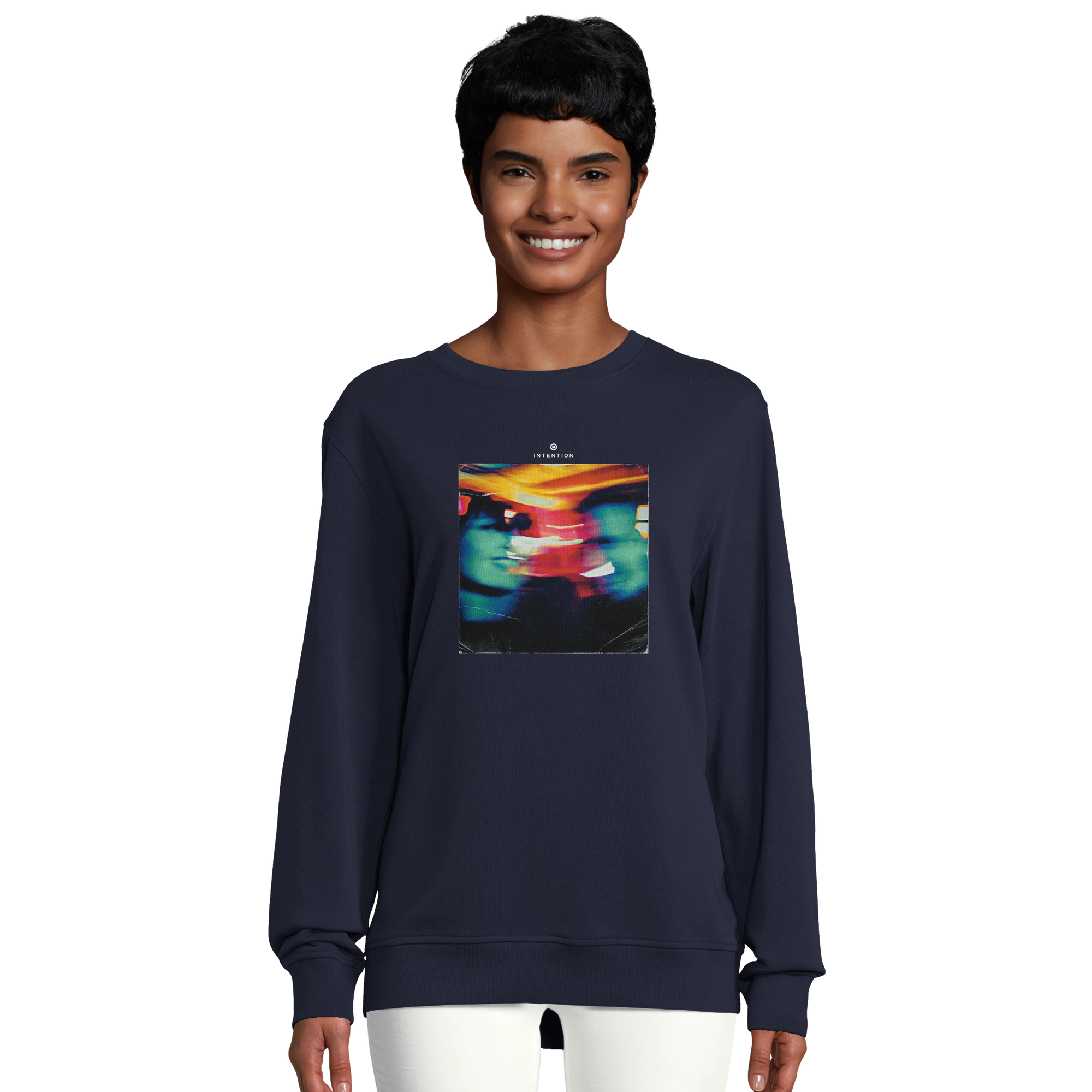 Alive - "Moving Smiles" Sweatshirt French Navy 5