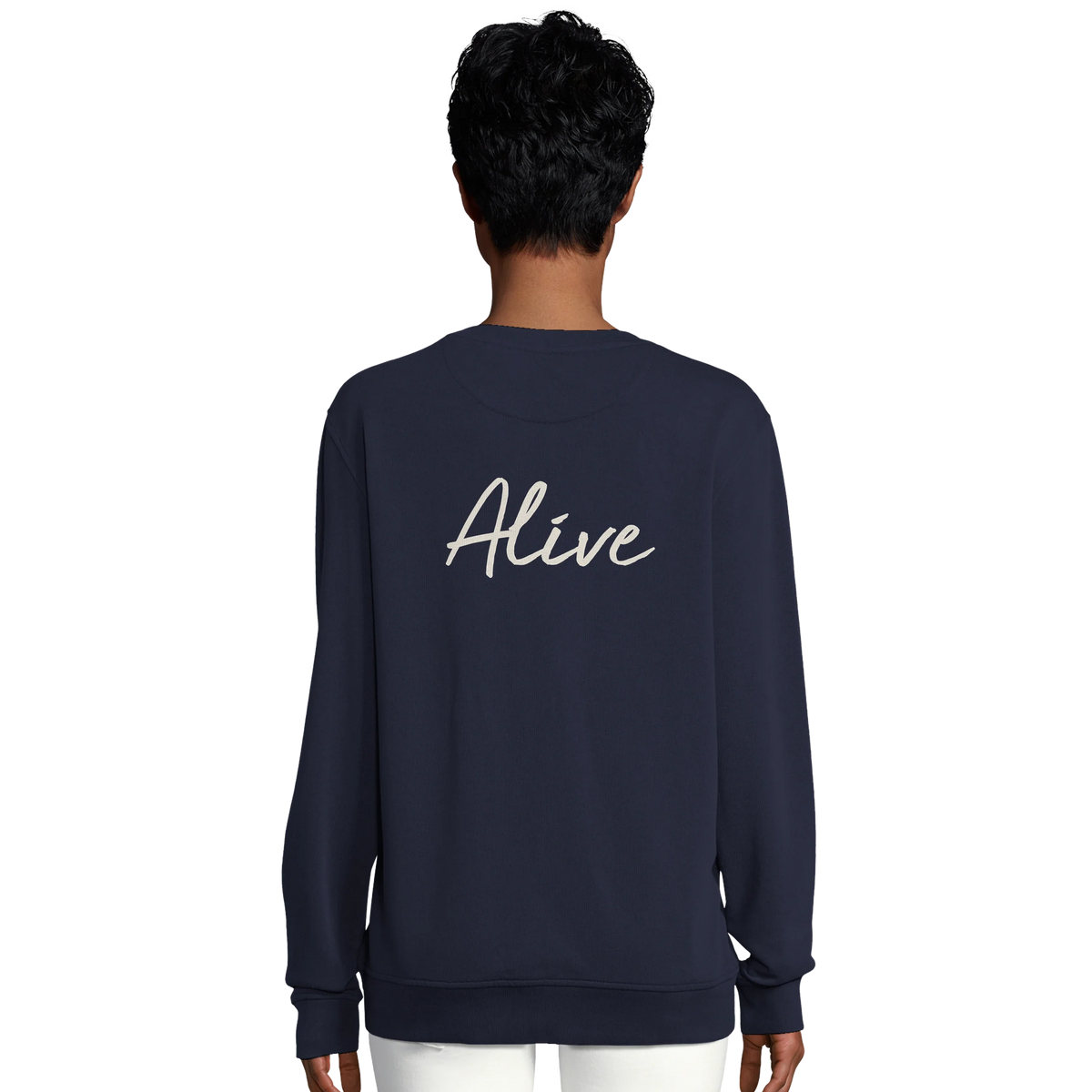 Alive - "Moving Smiles" Sweatshirt French Navy 6