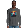 Alive - "Moving Smiles" Sweatshirt Grey Melange 3