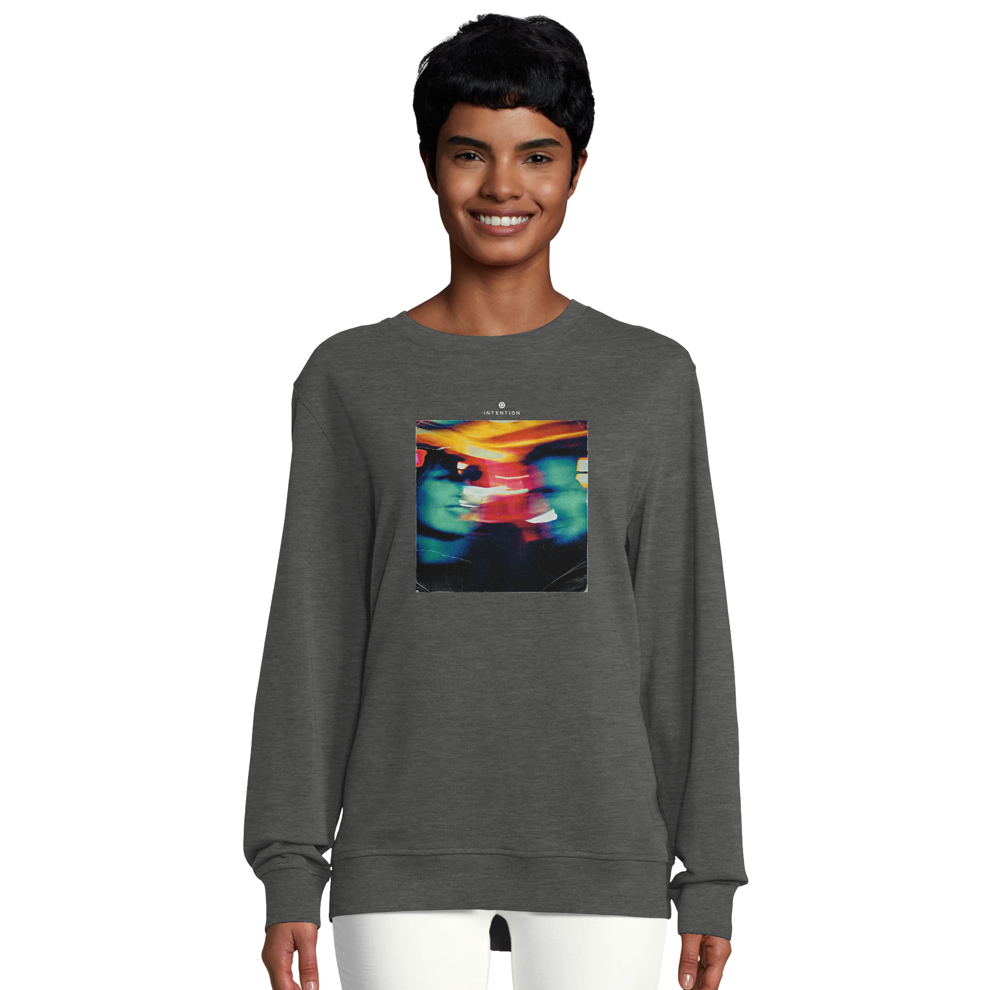 Alive - "Moving Smiles" Sweatshirt Grey Melange 5