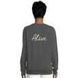 Alive - "Moving Smiles" Sweatshirt Grey Melange 6
