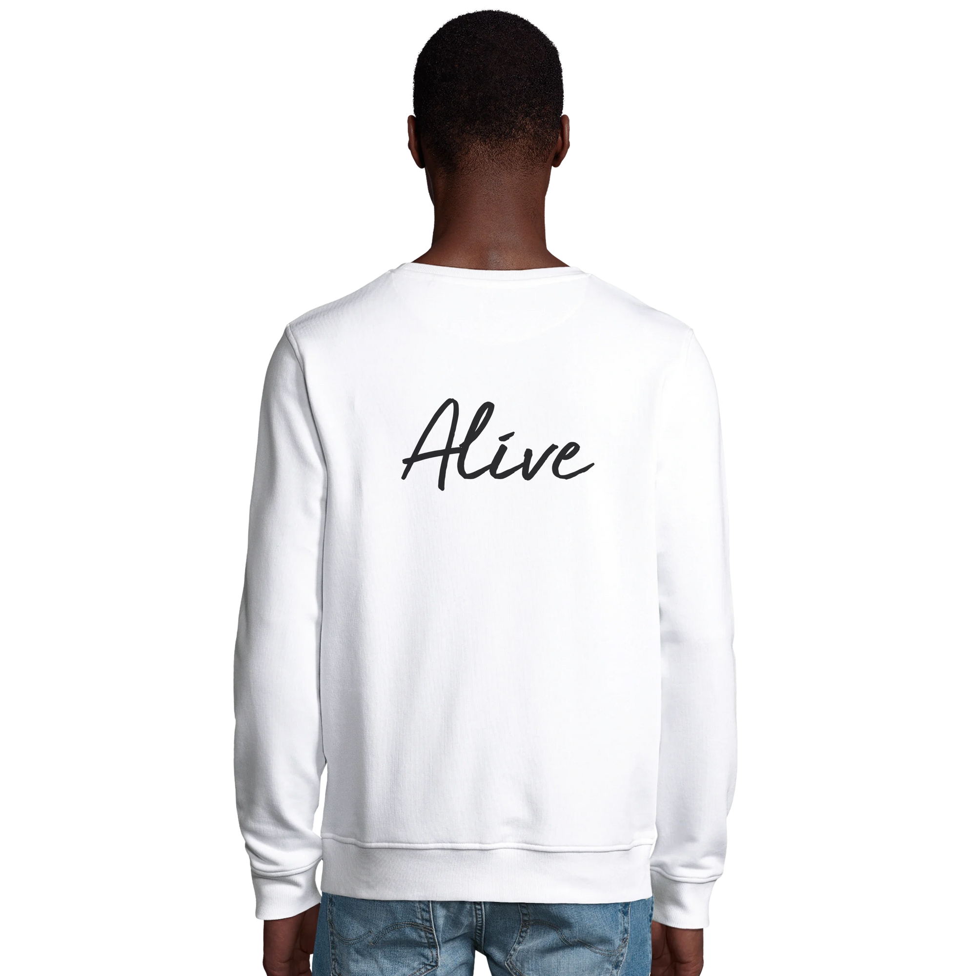 Alive - "Moving Smiles" Sweatshirt White 4