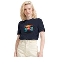 Alive - "Moving Smiles" T-shirt French Navy 6