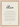 Alive Word of Intention Framed print 21x29.7 cm / 8x12" Wood frame Linen paper