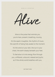 Alive Word of Intention Framed print A2 (42 x 59.4  cm) White frame Linen paper