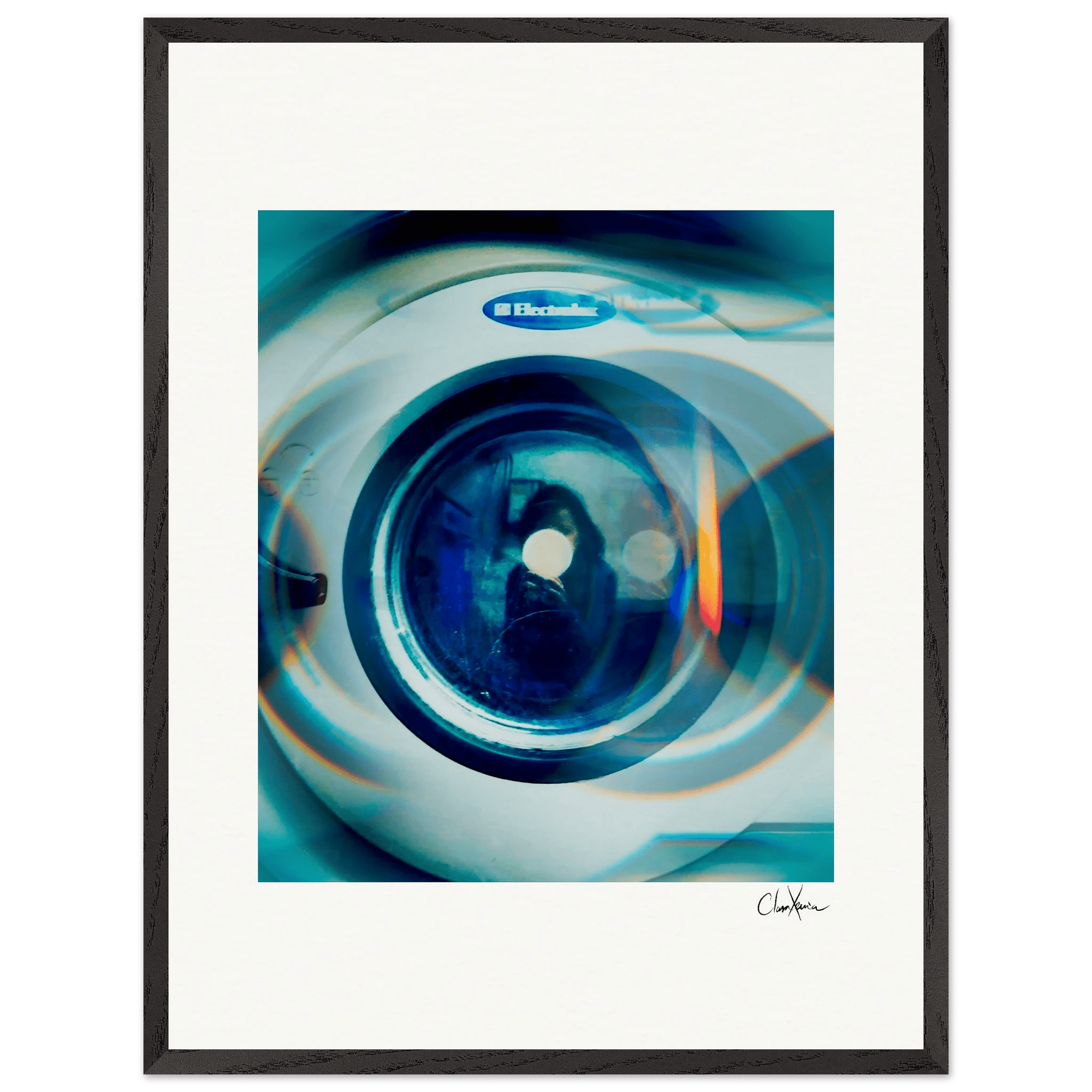 Framed print "Around and Around "Framed print cm / 24x32″ Black frame