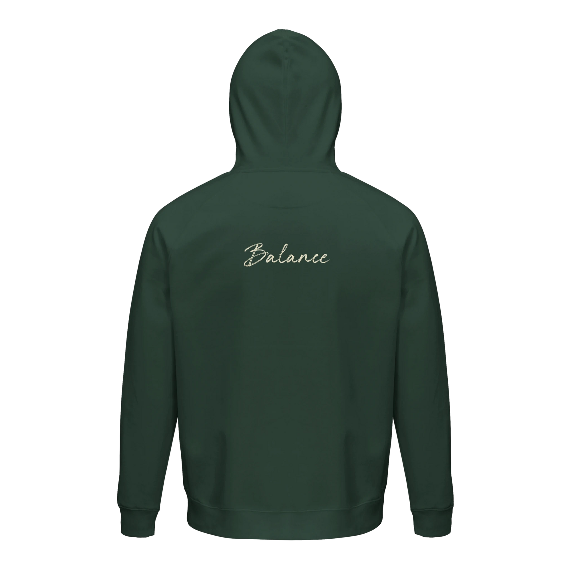Balance Shadow of Self“ Hoodie Bottle Green , 10
