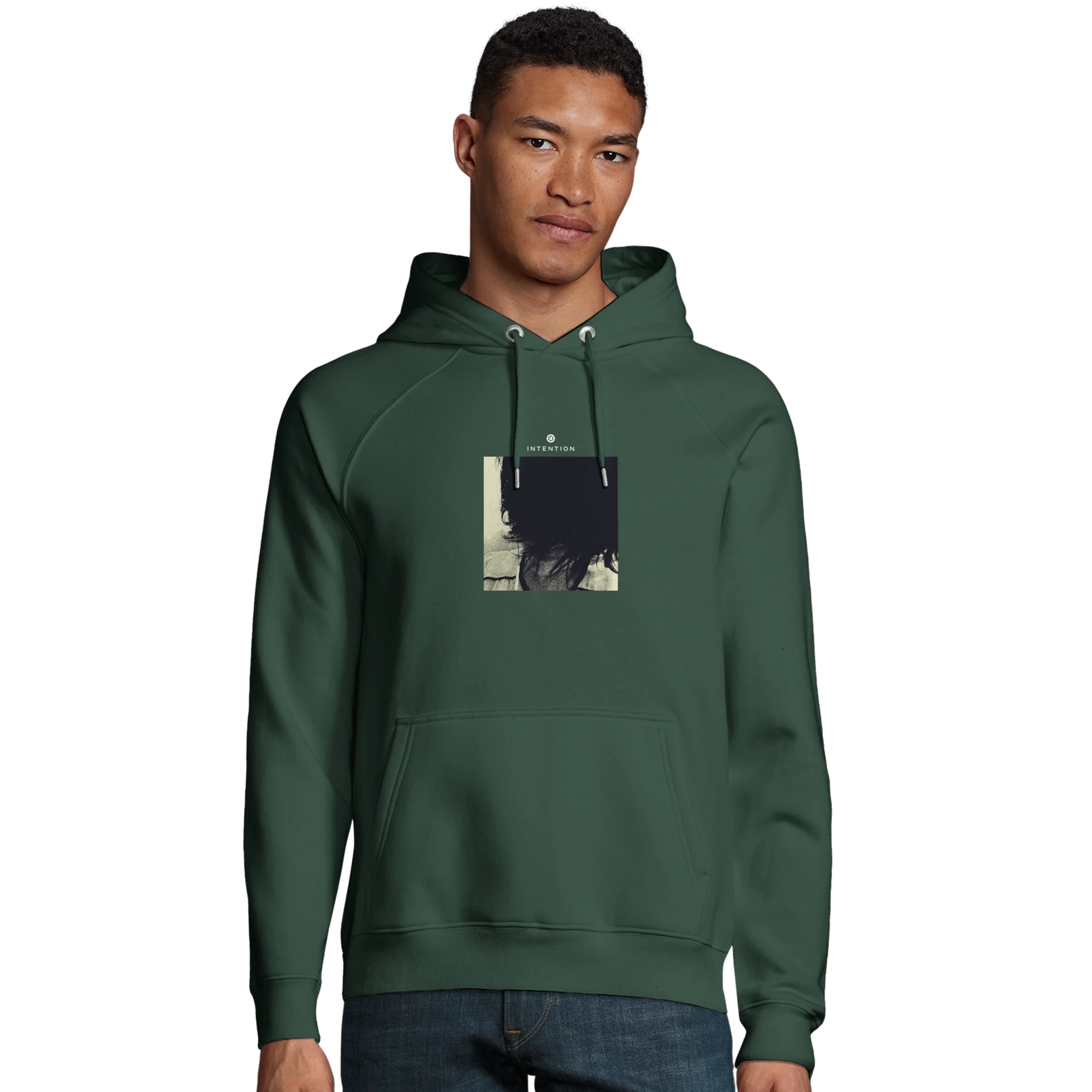 Balance Shadow of Self“ Hoodie Bottle Green 11