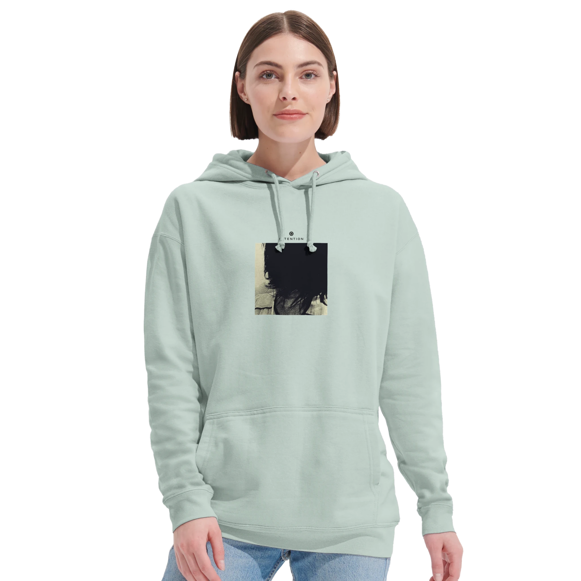 Balance - "Shadow of Self" Hoodie creamy green XS 38