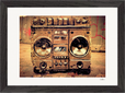 Blast Off Framed print 21x29.7 cm / 8x12" Black frame 43