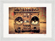 Blast Off Framed print 21x29.7 cm / 8x12" White frame 9