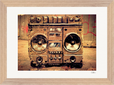 Blast Off Framed print 21x29.7 cm / 8x12" Wood frame 26