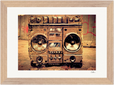 Blast Off Framed print 21x29.7 cm / 8x12" Wood frame 26
