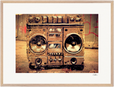 Blast Off Framed print 60x80 cm / 24x32″ Wood frame 34