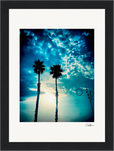 Bubbles and Sky Sticks Framed print 13x18 cm / 5x7″ Black frame 62
